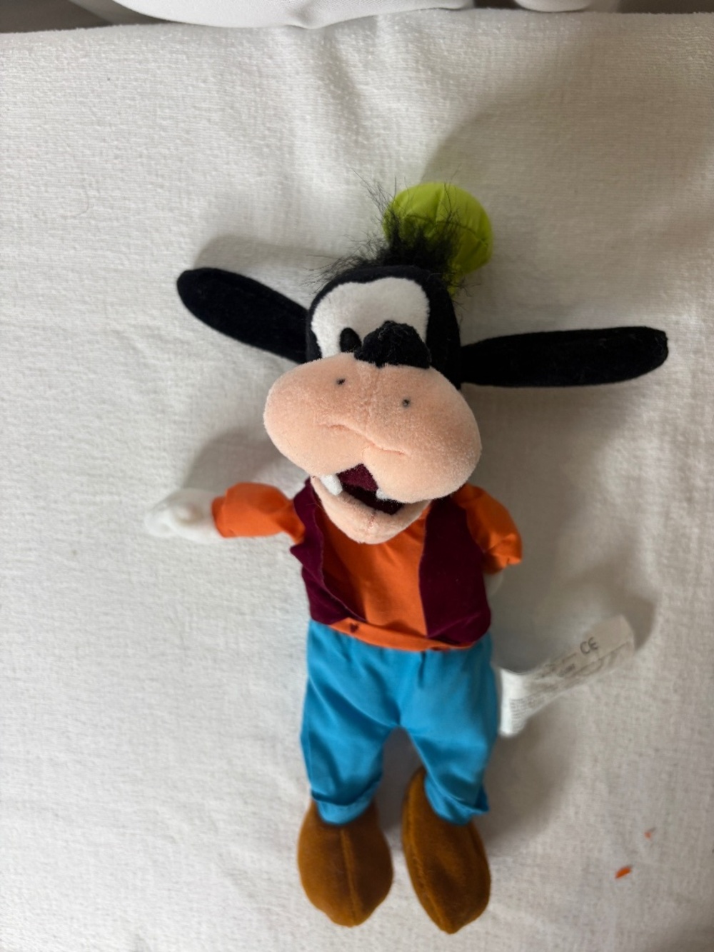 Vintage Walt Disney Goofy 11"Mickey Mouse Bean Bag Plush Toy